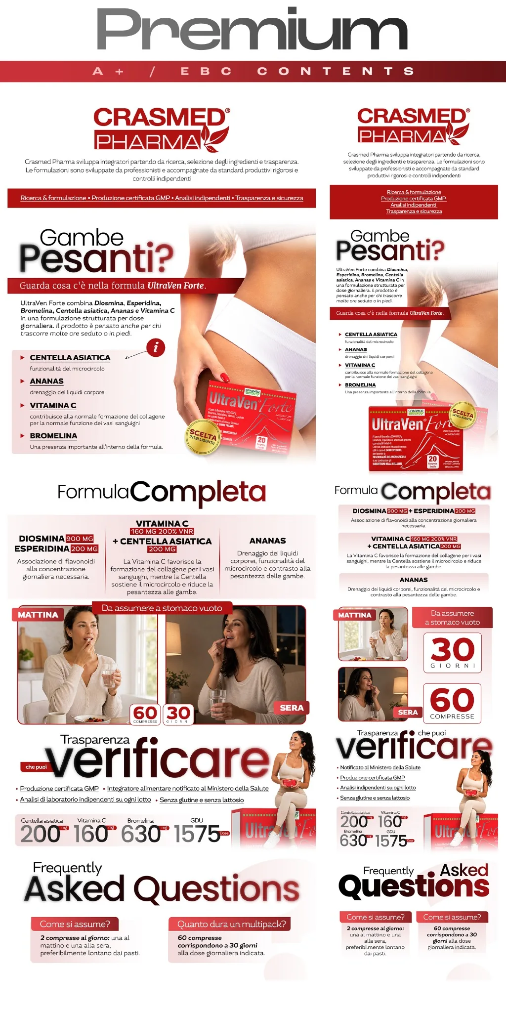 Crasmed UltraVen Forte: moduli A+ premium