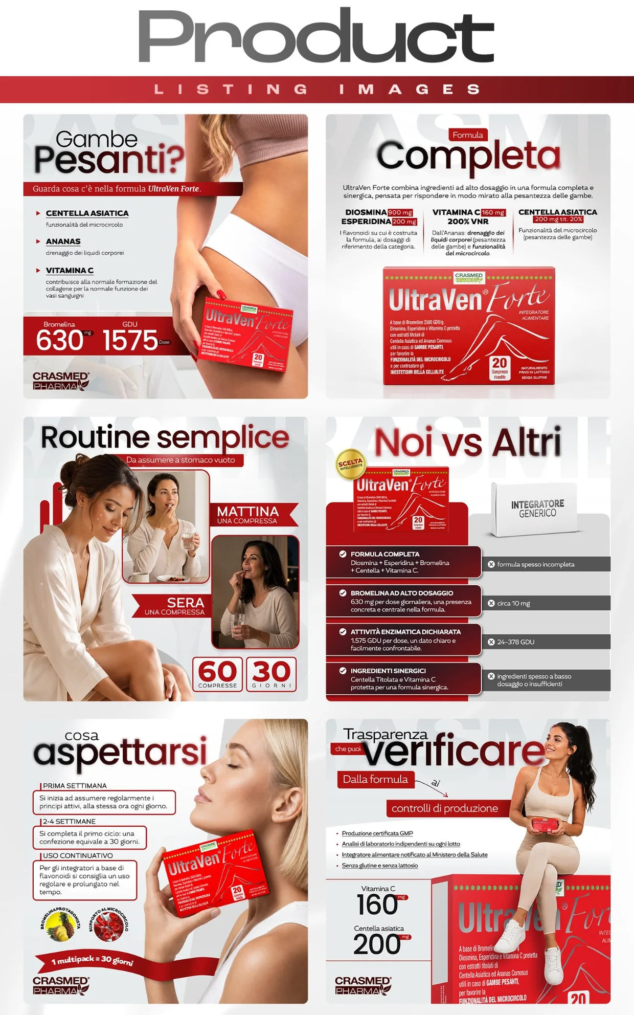 Crasmed UltraVen Forte: immagini prodotto