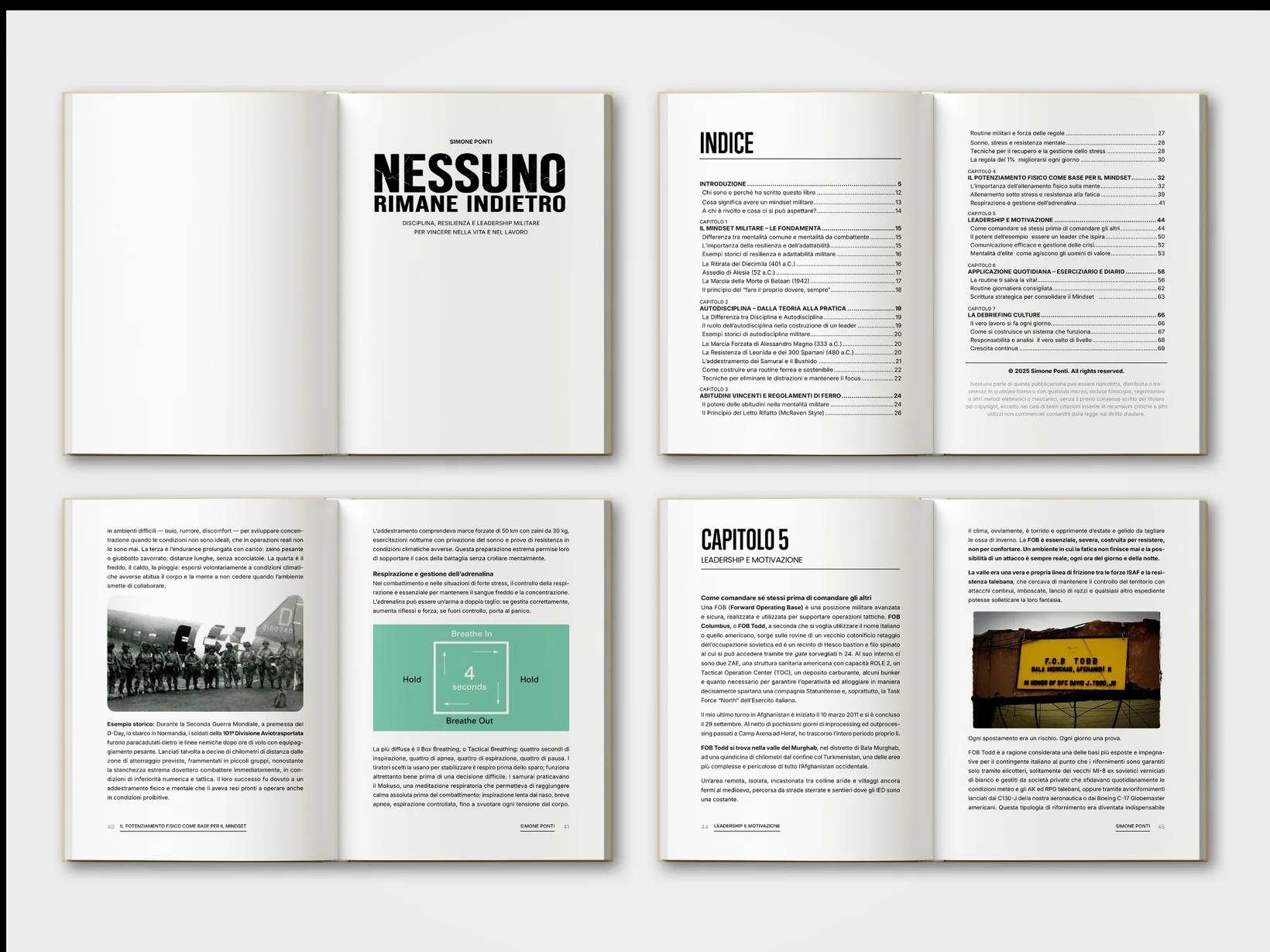 Open book spreads, hierarchy and inner layout