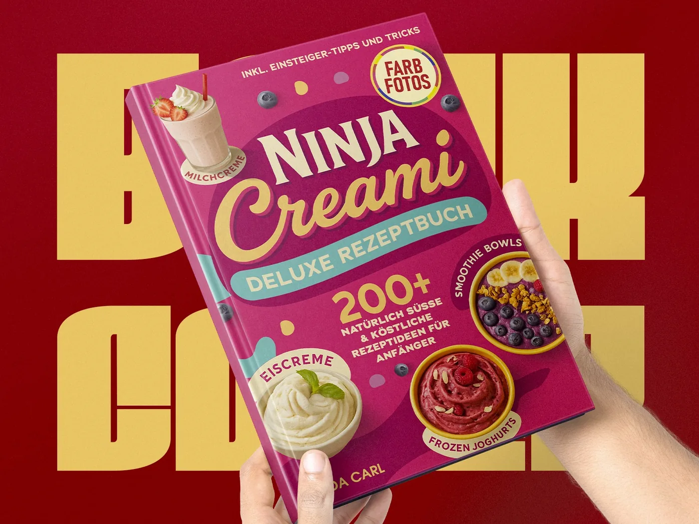 Ninja Creami: copertina cookbook fucsia