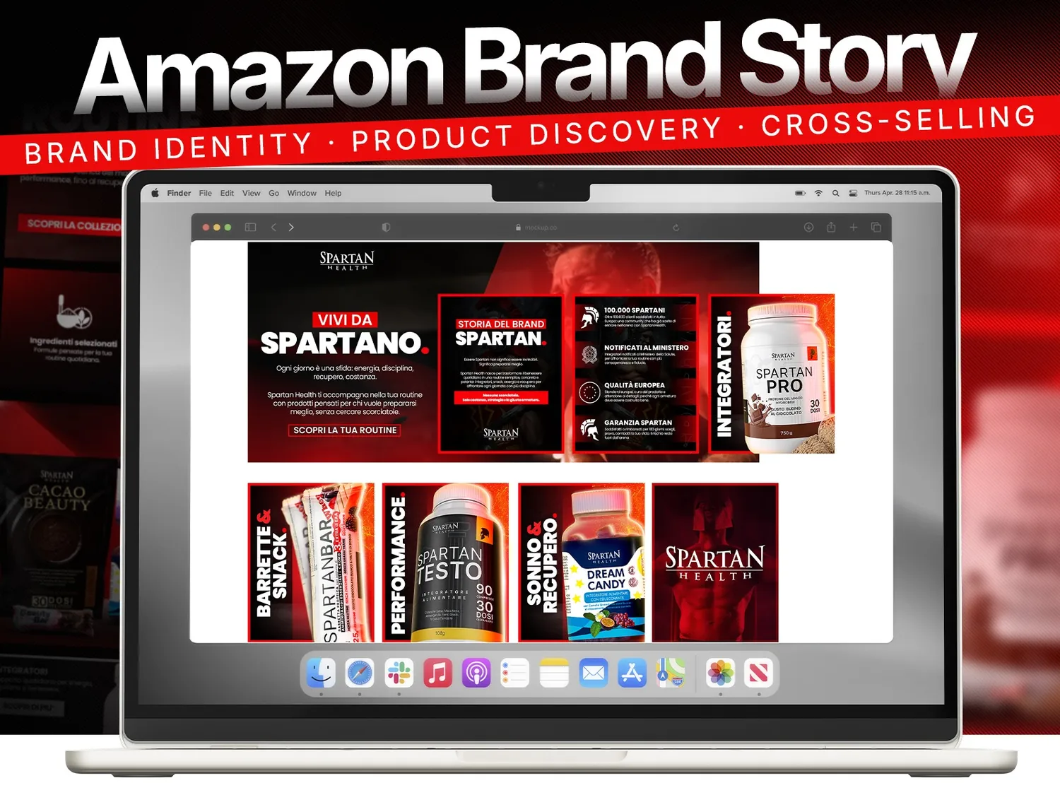 Spartan Health — design of Amazon Brand Story